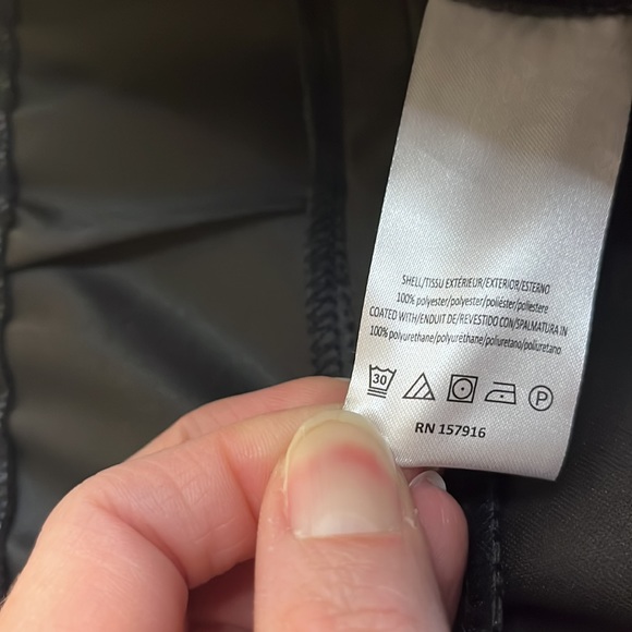 H Halston Faux Leather Jogger Pants Size L Black High Rise Pockets Pull-On Waist - Picture 6 of 10